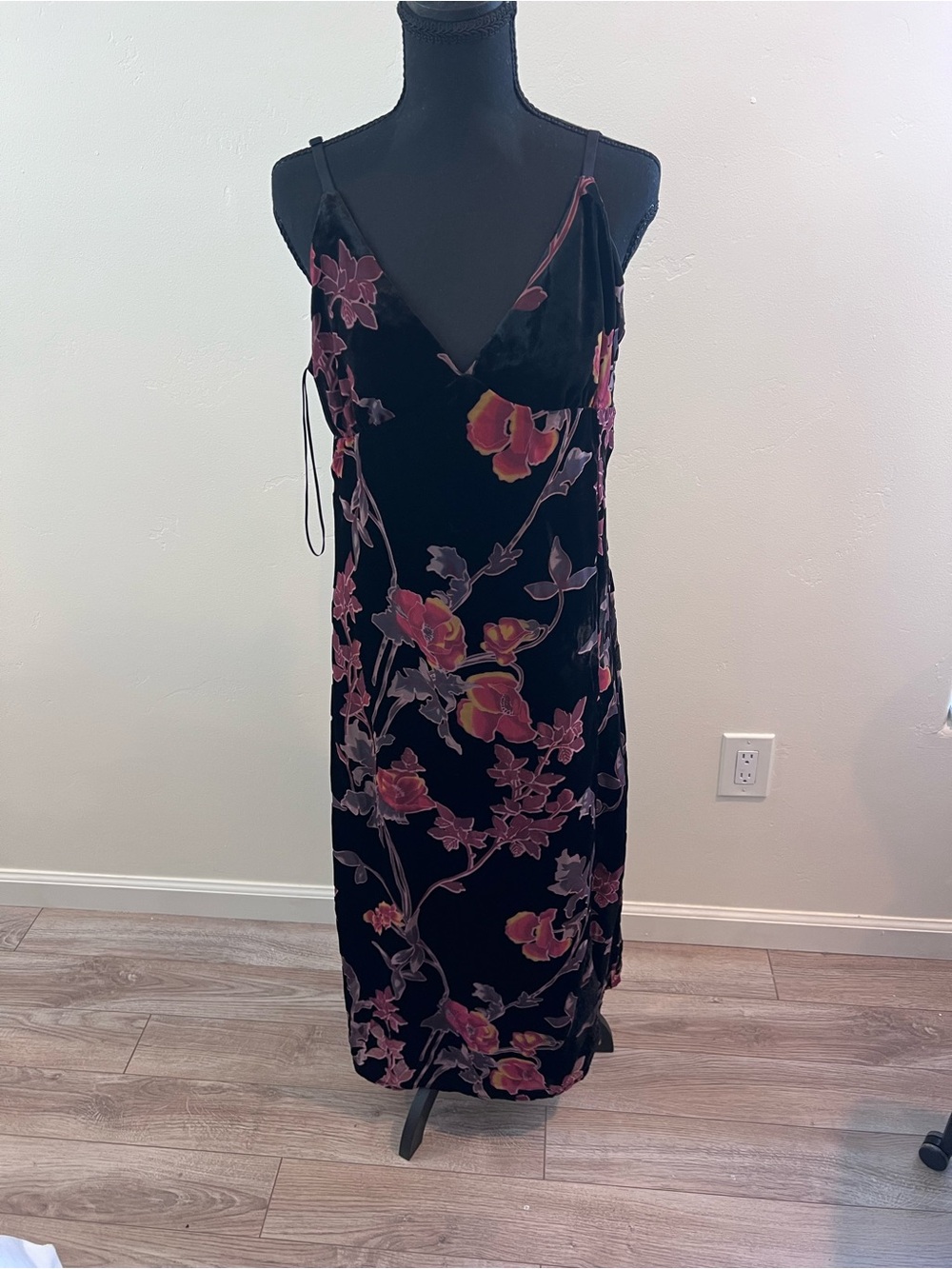 Rachel Zoe Black Midi Slip Dress